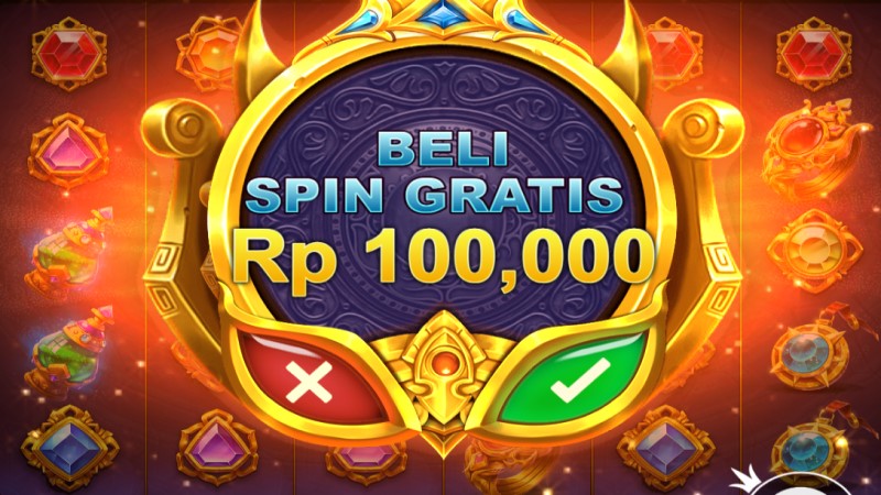 Tampilan Fitur Beli Spin Gratis di Game Slot Gates of Gatot Kaca - Vio88